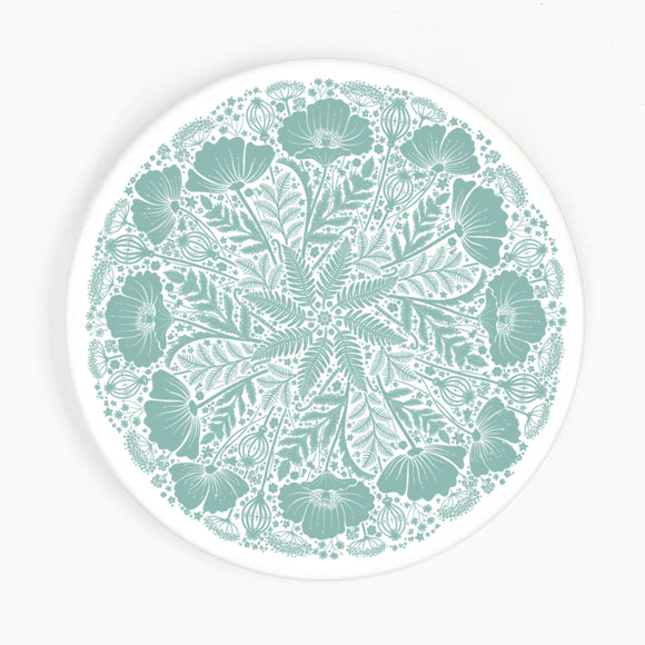 Wildflower Ceramic Coaster