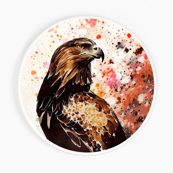 Golden Eagle Ceramic Coaster
