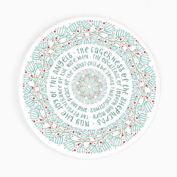 Joy of the Angels Blessing, Ceramic Coaster