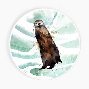 Otter Ceramic Coaster