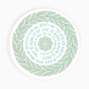Be Blessed, Christmas Ceramic Coaster