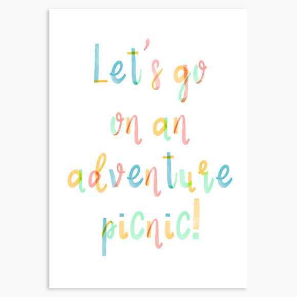 LET'S GO ON AN ADVENTURE PICNIC