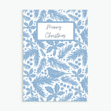 Pack of 10 Christmas Cards - Blue Merry Christmas
