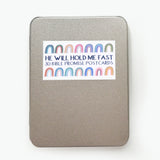 30 BIBLE PROMISE POSTCARDS - 'HE WILL HOLD ME FAST'