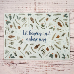 Let Heaven & Nature Sing! Glass Cutting Board