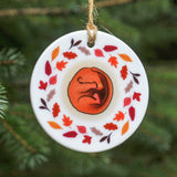 Hibernating Woodland Animals, Ceramic Hanging Decorations