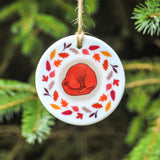 Hibernating Woodland Animals, Ceramic Hanging Decorations