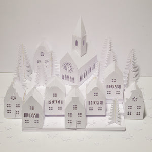 Christmas Paper House Lights