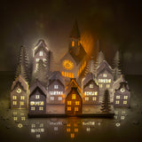 Christmas Paper House Lights
