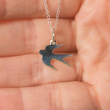 Sterling Silver Swallow Pendant