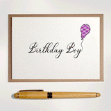 Birthday Boy - Greetings Card