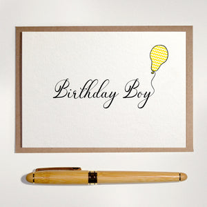 Birthday Boy - Greetings Card