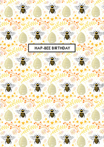 Hap-Bee Birthday A6 Card