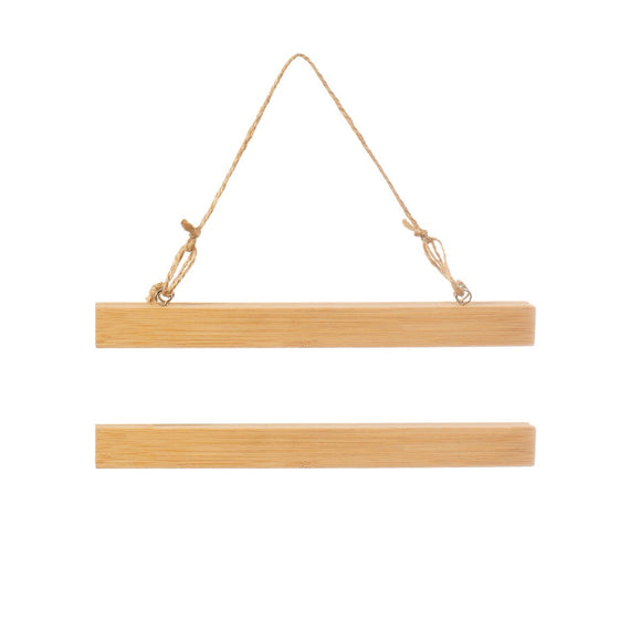Mini Bamboo Magnetic Brown Poster Hanger