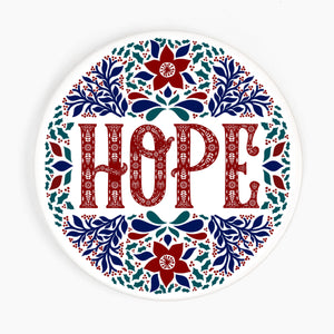 HOPE Christmas Ceramic Coaster