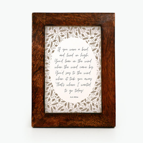 If you were a bird - Framed Print