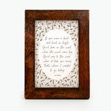 If you were a bird - Framed Print