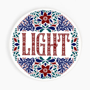 LIGHT Christmas Ceramic Coaster