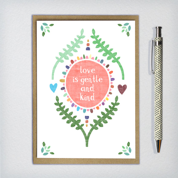 Love Is Gentle and Kind Greeting Card