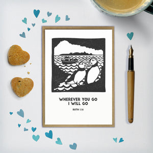 Customisable Puffin Card / Print