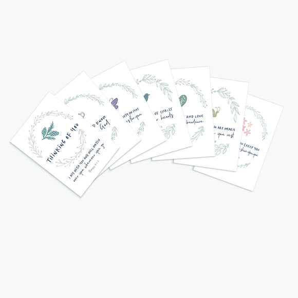 Scripture Cards - Thinking of You themed Bundle of 7