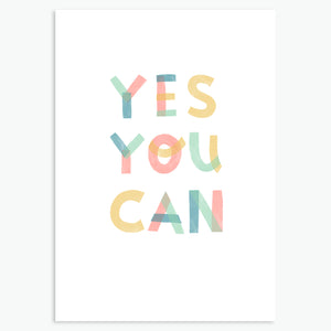 Yes You Can - A6 blank card