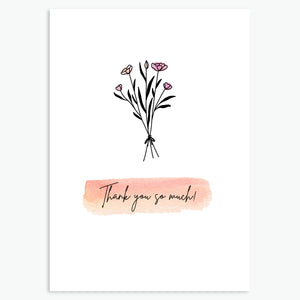 Thank you so much! - Greetings Card