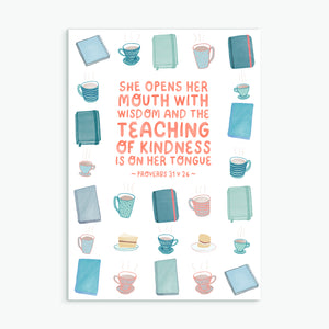 Wisdom & Kindness - Greetings Card