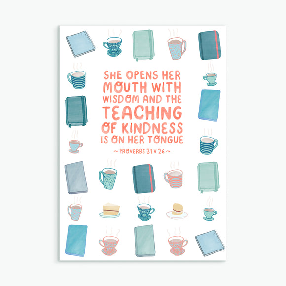 Wisdom & Kindness - Greetings Card
