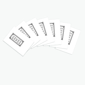 Just a Little Note - Bundle of 7
