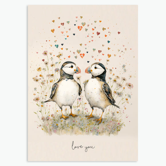 Love you - Puffins