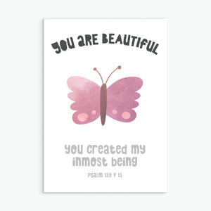 You Are Beautiful - Greeting Card