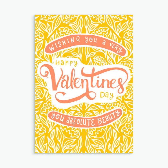 You Absolute Beauty, Valentine's Card