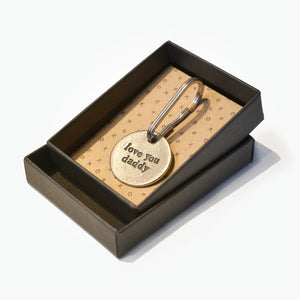 Love You Daddy - Pewter Keychain