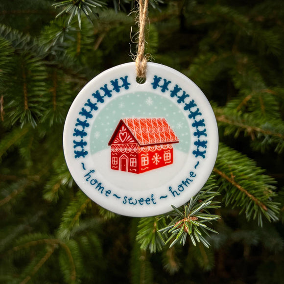 Home Sweet Home, Ceramic Hanging Decoration