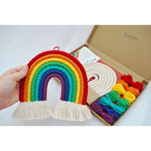 DIY Bright and Bold Large Macrame Rainbow Craft Kit
