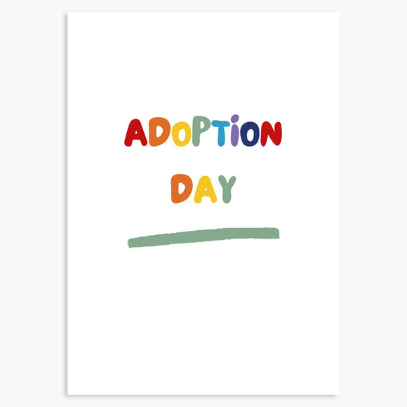 Rainbow Adoption Day Card