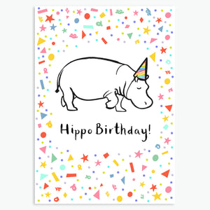 Hippo Birthday! A6 Card