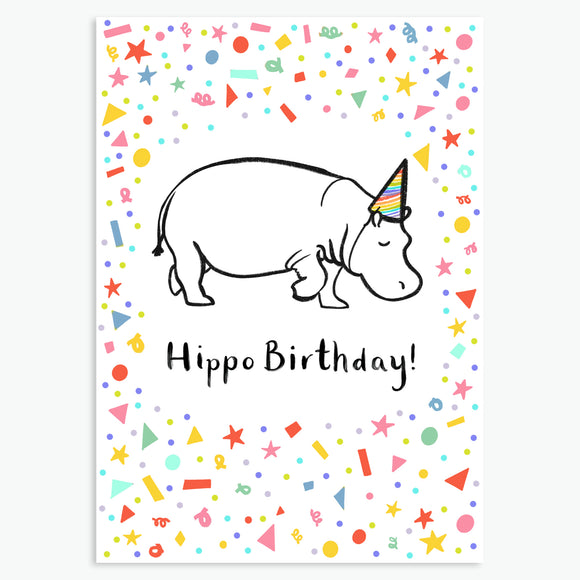 Hippo Birthday! A6 Card