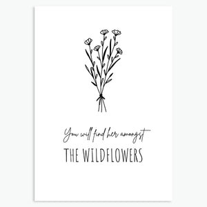 Amongst the wildflowers - Greeting Card