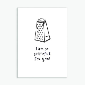 Grateful For You, A6 greetings card