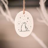 Ceramic Tree Decorations - Polar Bear Series
