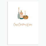 Cosy Christmas Wishes Cards - Pack of 4