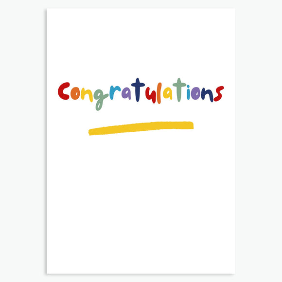 Rainbow Congratulations Card