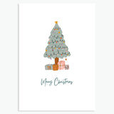 Cosy Christmas Tree Cards - Pack of 4