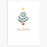 Cosy Christmas Tree Cards - Pack of 4