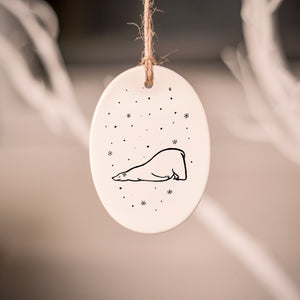Ceramic Tree Decorations - Polar Bear Series