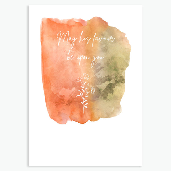 May his favour be upon you - Greeting Card