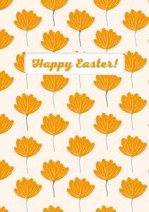 Yellow Floral Easter cards - 4