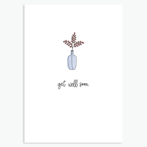 Get Well Soon - A6 Greetings Card